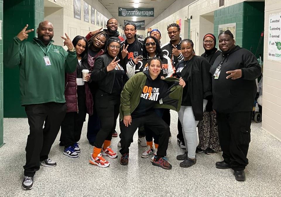  FORCE Detroit with the Principal of Cody High